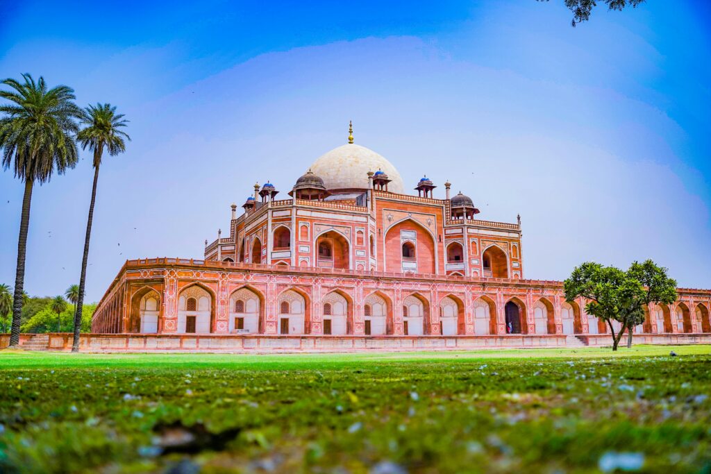 Stunning view of Humayun's Tomb, a UNESCO World Heritage Site in New Delhi, India.